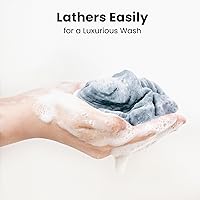 Vista 5 de Konssy 6 unidades de toallas faciales, toalla suave para lavar la cara, toallas de algodón para la piel sensible de mujer, toallas reutilizables