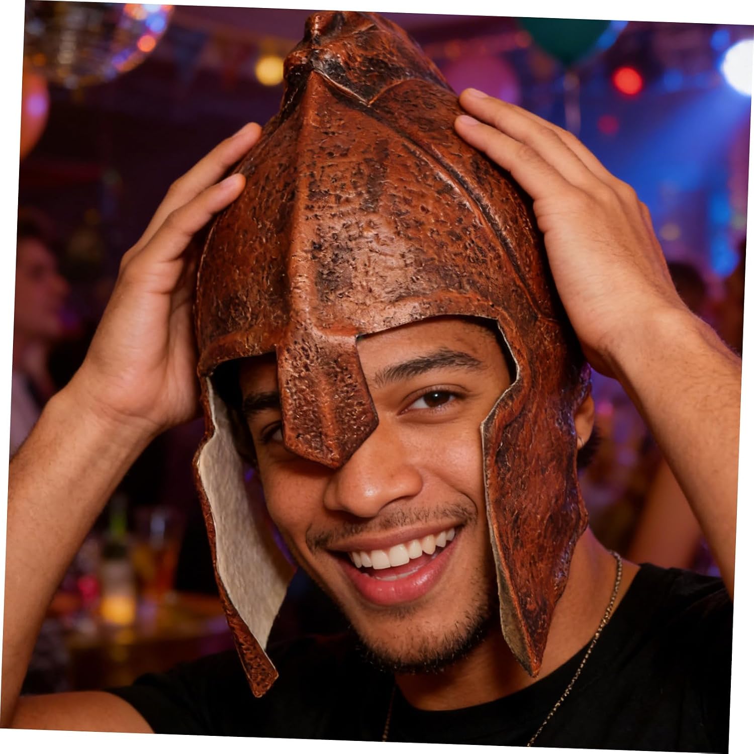 SOIMISS Medieval Viking Helmet Cosplay Prop Helmet for Men and Women Role Playing Accessory Medieval Costume Headwear