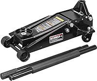 Vista 2 de Torin ATZ830023B Gato hidráulico de acero resistente para servicio/piso con bomba de elevación rápida de doble pistón, capacidad de 3 toneladas