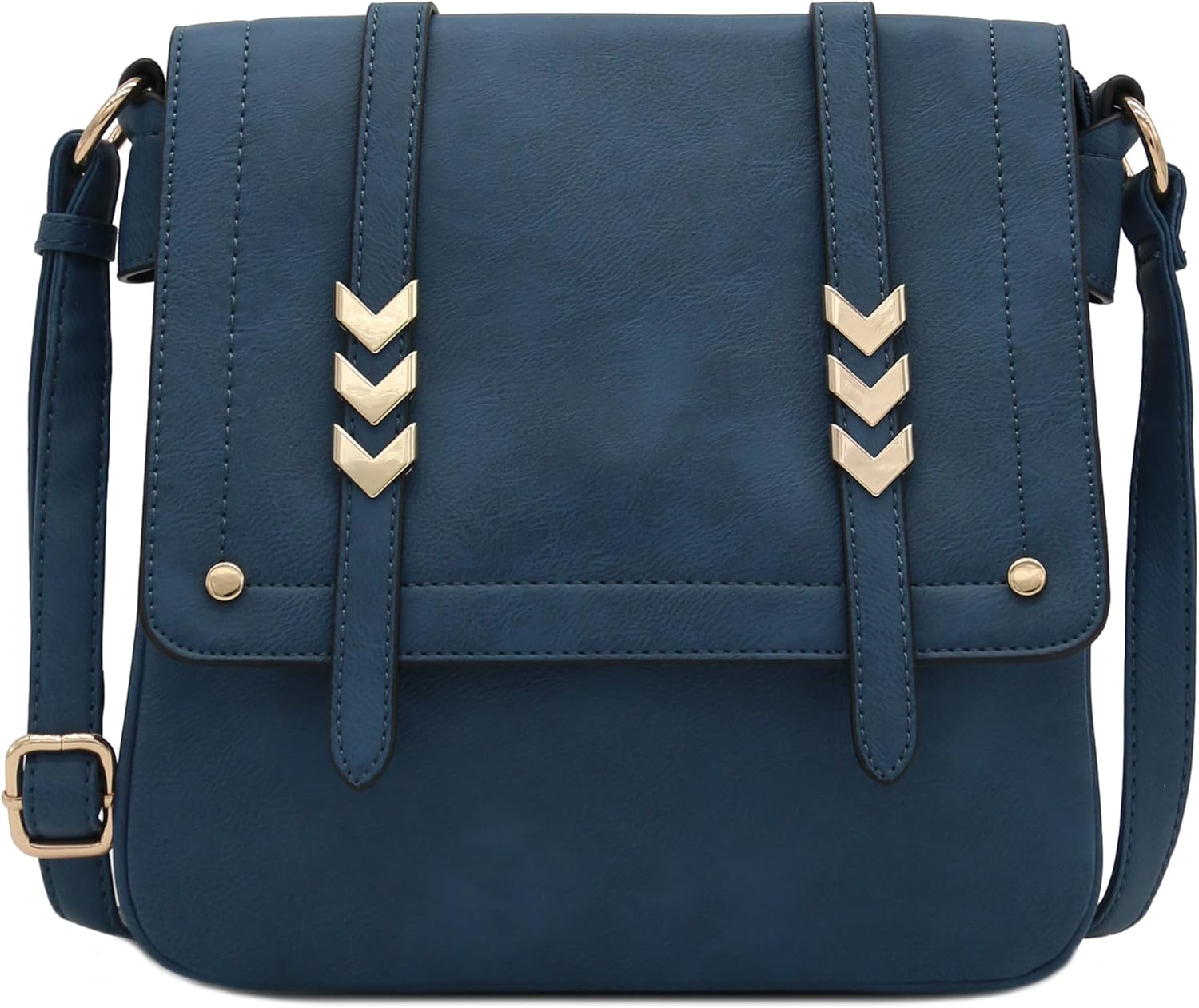 ALYSSA Double Compartment Large Flapover Crossbody Bag