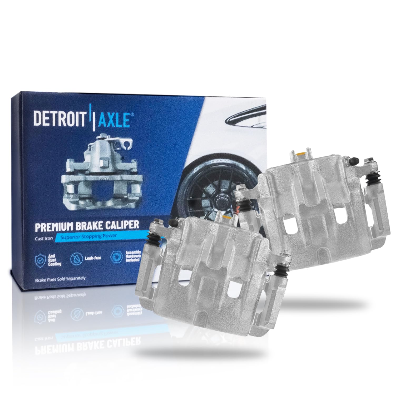 Detroit Axle - 2pc Front Brake Calipers for 2003-2006 lincoln MDX