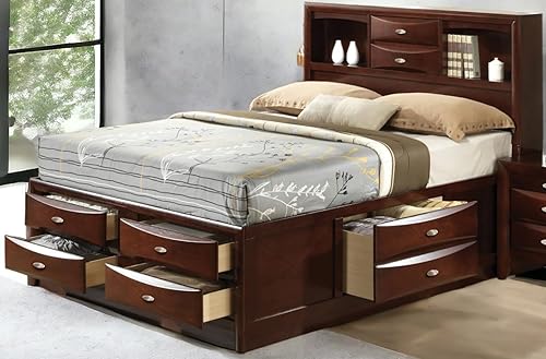 ACME Furniture Irlanda Cama con almacenamiento Queen Espresso