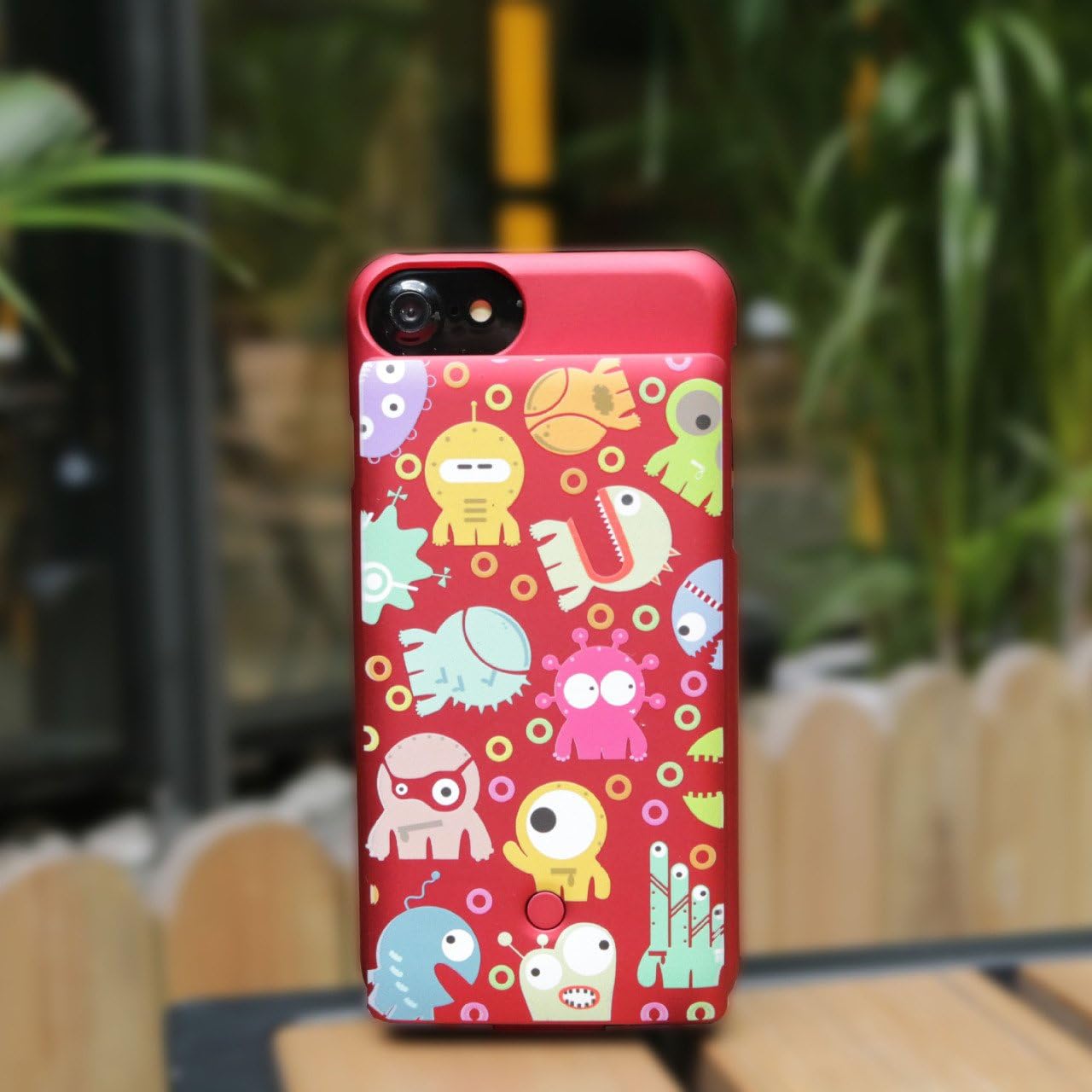 UlaTree iPhone 7 Charger Case,2A Output Power Back for iPhone7, Cartoon Desgin External Battery Case, 4800 mAh