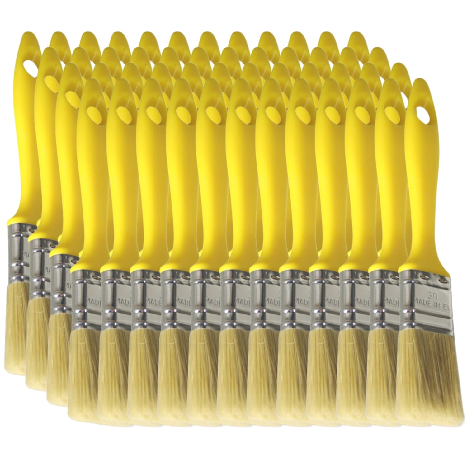 DD Composite Laminierpinsel Sets Flachpinsel Kunststoffstiel verzinkte Zwinge