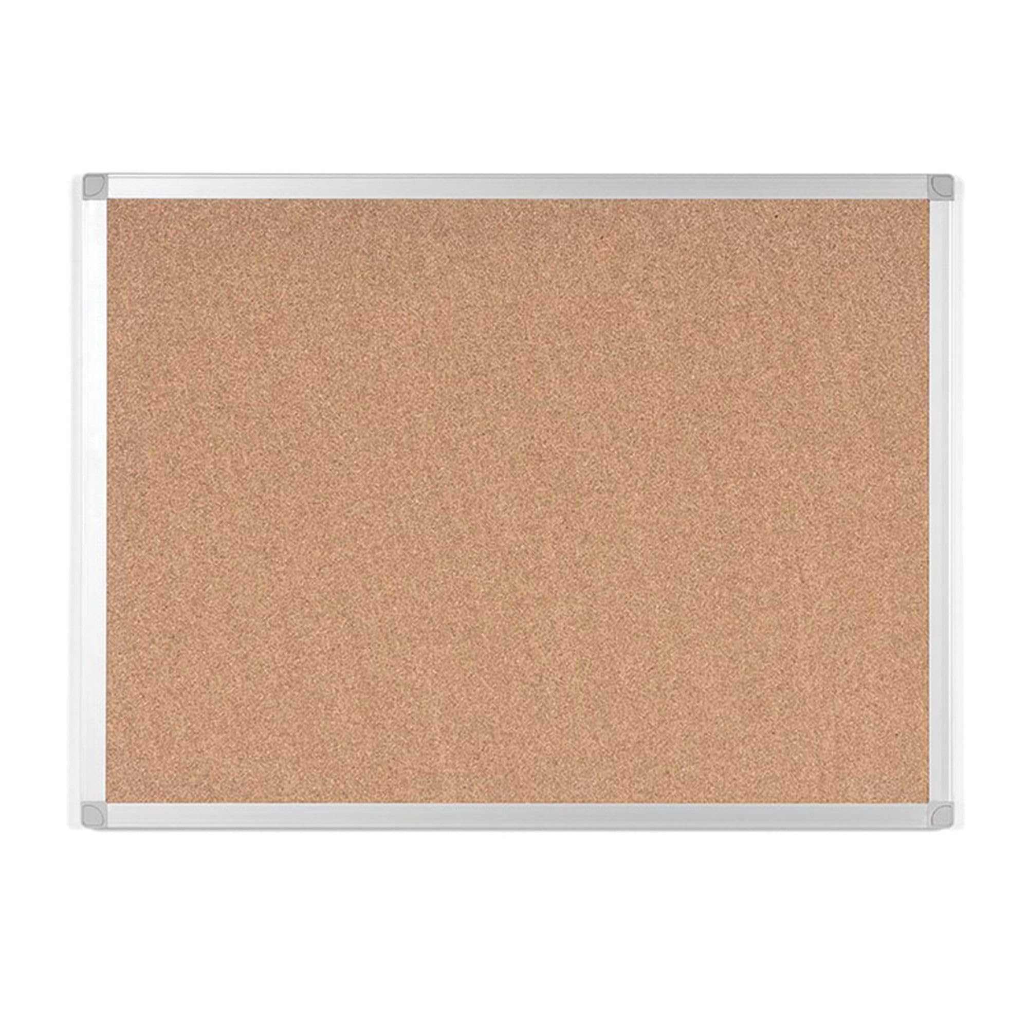 Boardsplus Pinnwand, Kork-Oberfläche, Aluminiumrahmen 24" x 18"