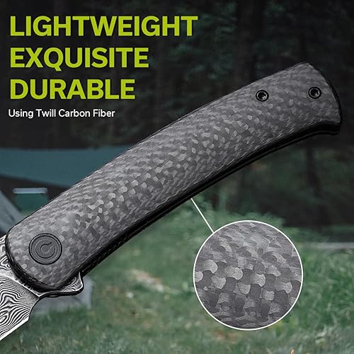 Miniatura 3 de CIVIVI Caetus C21025C-2 - Cuchillo de bolsillo para hombre, cuchillo plegable de bolsillo con clip para regalo ideal 14C28N de 3.48 pulgadas