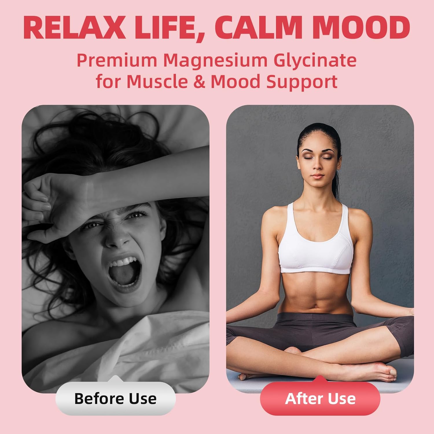 (2 Pack) Magnesium Glycinate Liquid with Chamomile, Hawthorn & Ginger for Stress Relief and Digestive Comfort, Fast Absorption, Non-GMO, Vegan Formula, Sugar Free, Strawberry Flavor, 4 Fl OZ