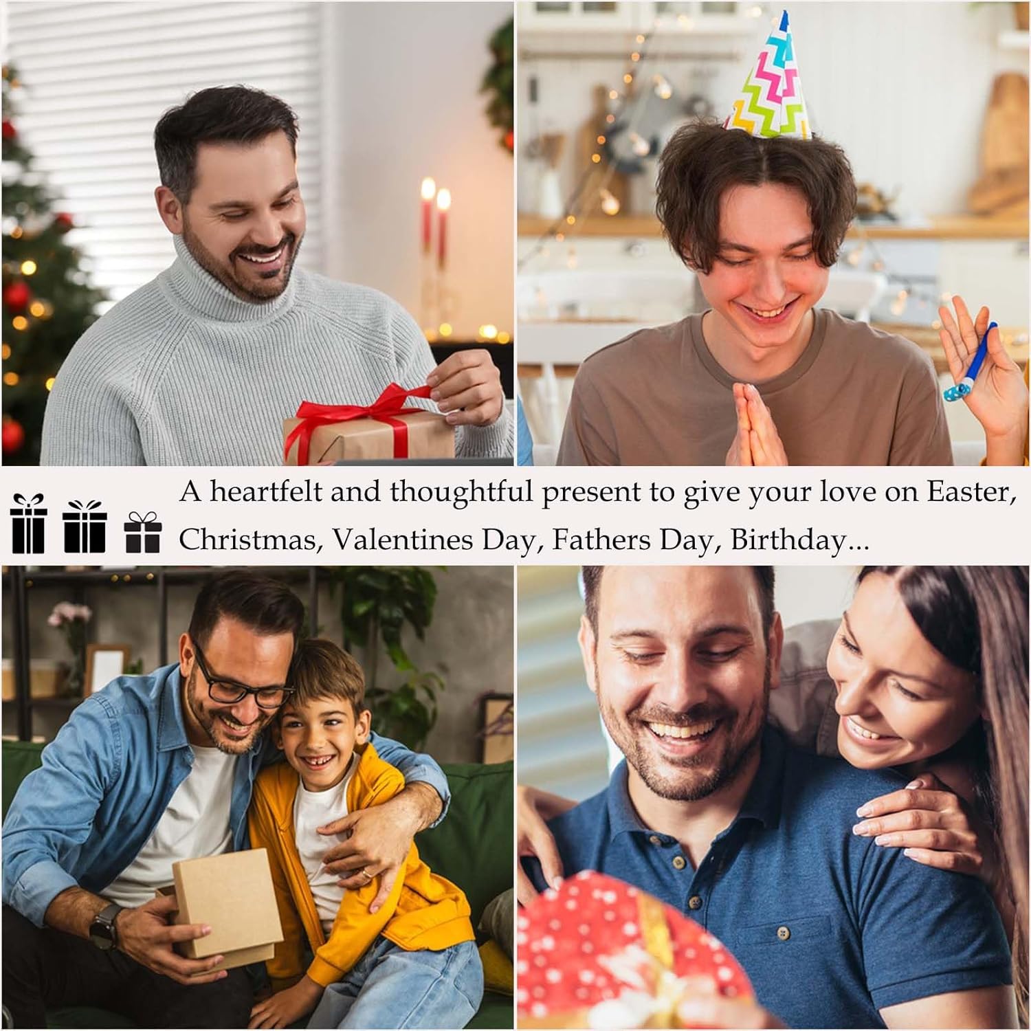 Cross Necklace for Men Boys American Flag Bible Verse Black Stainless Steel Cross Chain Pendant Jewelry as Religious Christian Catholic Easter Christmas Valentines Fathers Birthday Graduation Gifts - Image 5