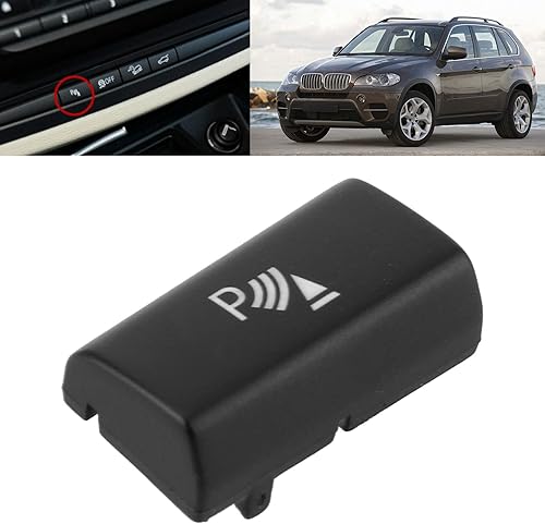 Miniatura 5 de Acouto Reemplazo de la cubierta del botón del aparcamiento del botón del sensor del interruptor de estacionamiento ajuste ajuste para X5 E70 X6 E71