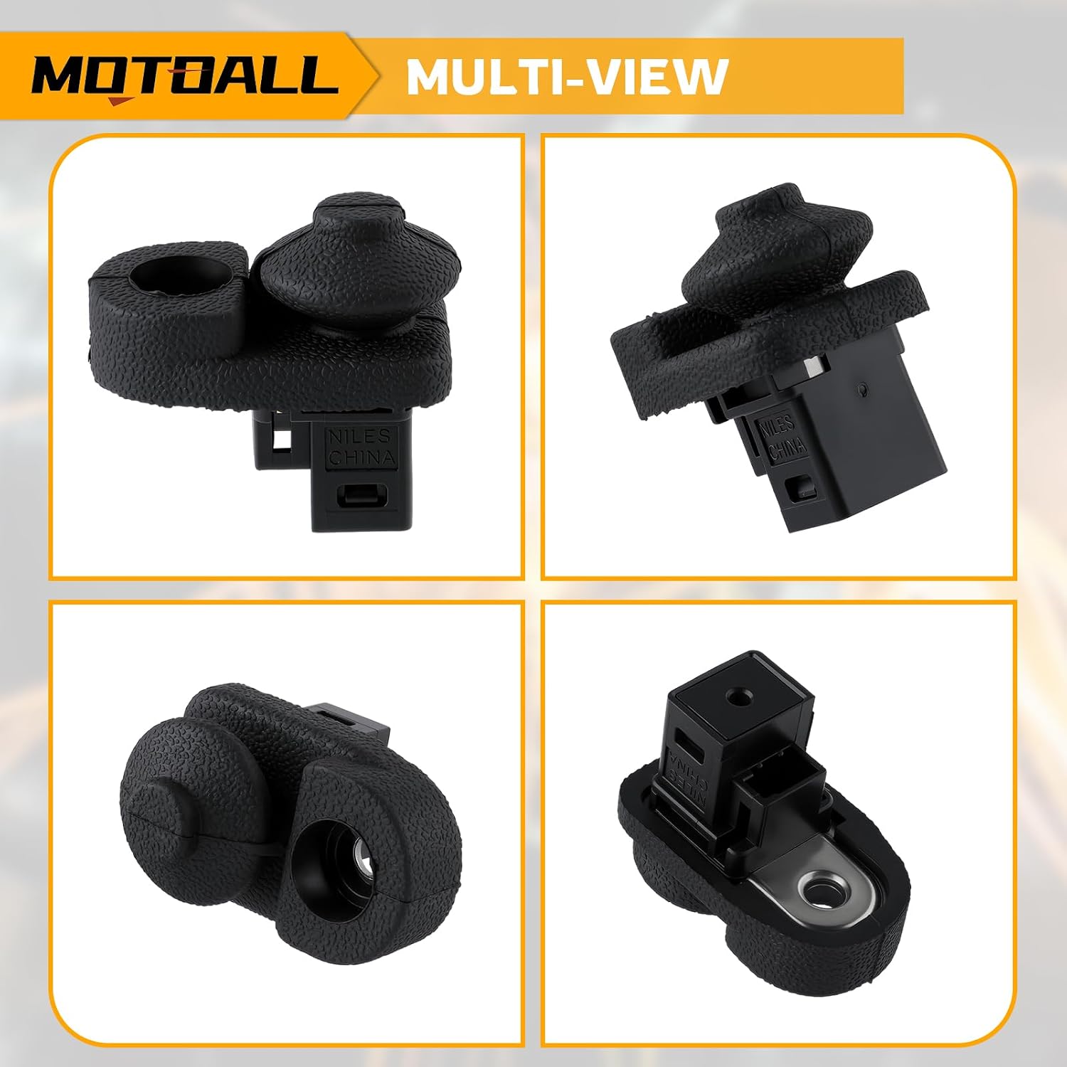 MOTOALL Door Jamb Ajar Sensor Lamp Switch Replaces# 25360-AD000 Fit for Nissan Frontier GT-R NV200 NV1500 NV2500 NV3500 370Z Armada Titan Juke, Black, Replacement