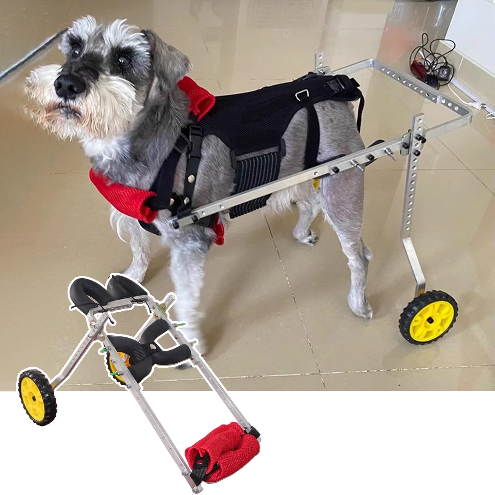 Fauteuil roulant réglable pattes arrières chariot chat chien