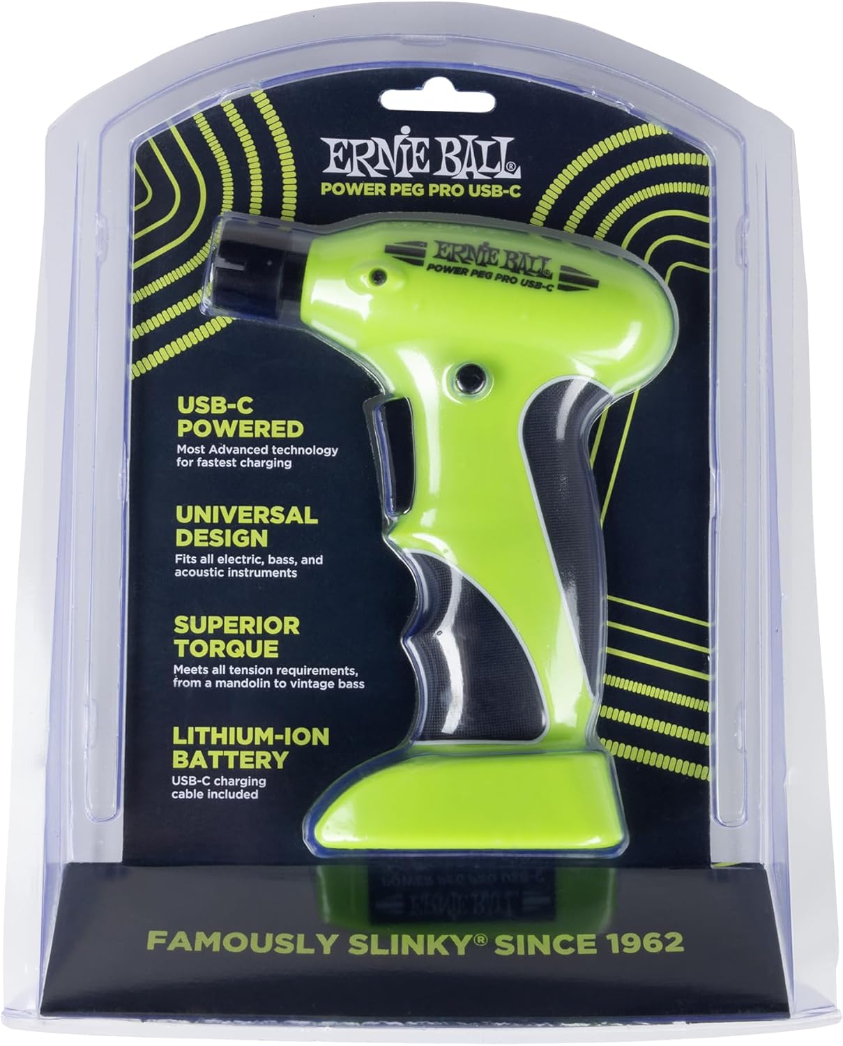 Ernie Ball Power Peg Pro USB-C Rechargeable String Winder