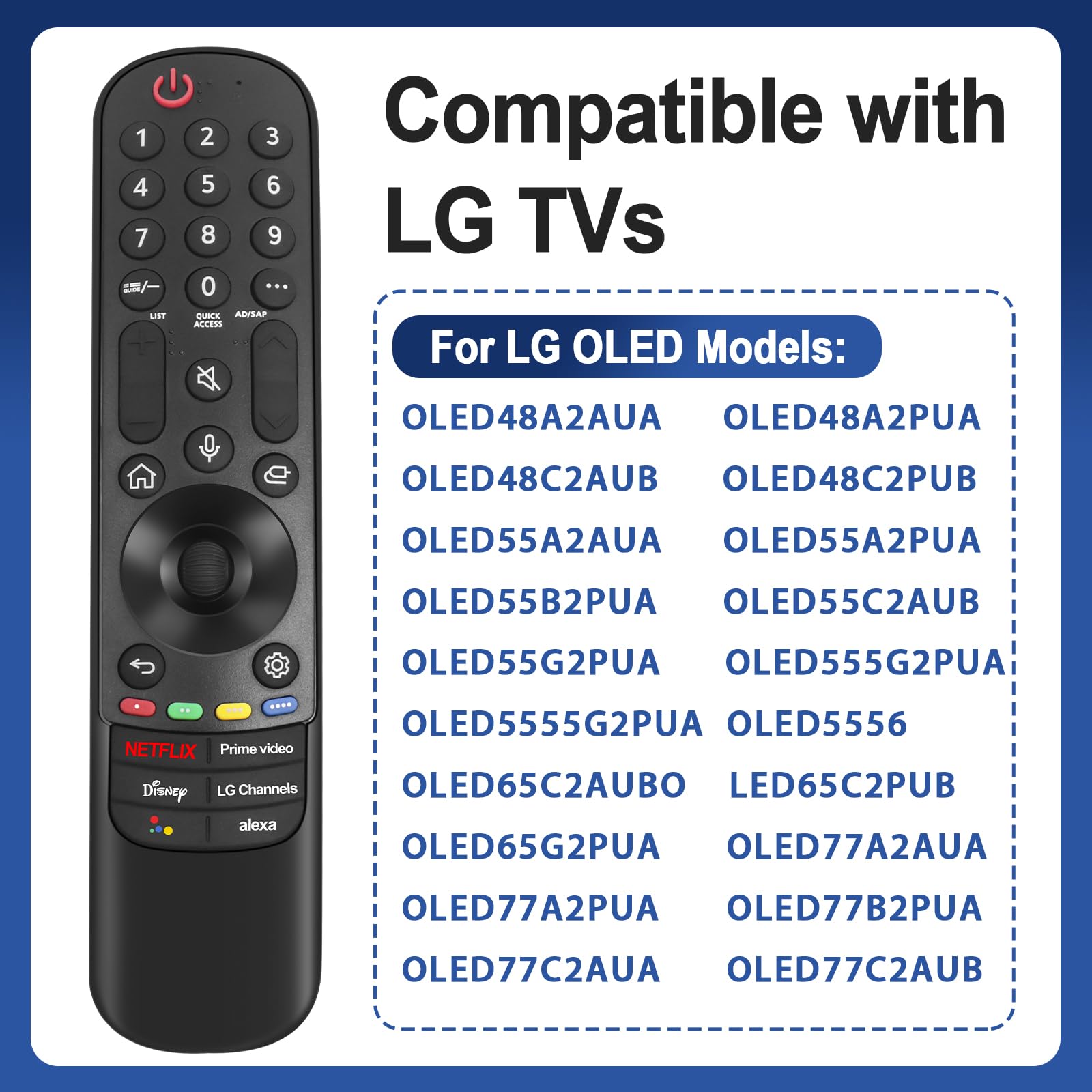 Telecomando Originale LG Per TV 55UQ70006LB, 55UQ75006LF – Modello BLF