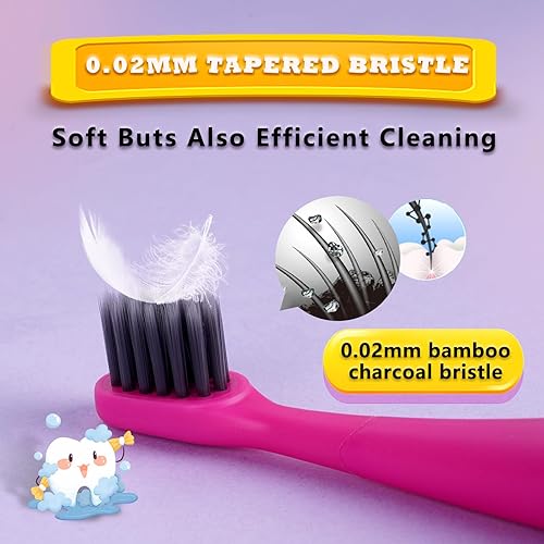 Miniatura 5 de Compatible con cabezales de repuesto para cepillos de dientes eléctricos Burst Kids con tapas de cubierta antipolvo, perfecto para cepillo de