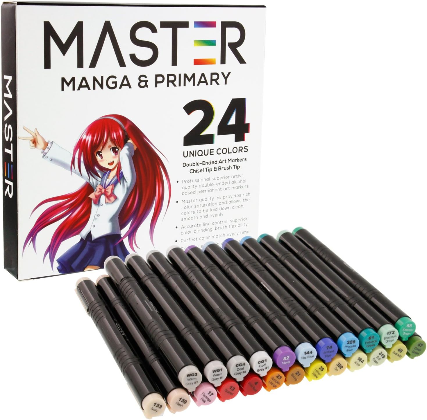 24 Color Manga Tone Set