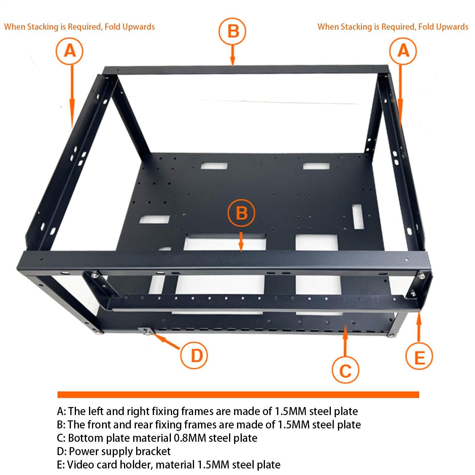 Case PC Compact - Case PC Nero A -Power Chassis Del Torre Di | Compatto | Case Del Computer Flusso D'Aria Efficiente, Supporto Della Scheda Madre ATX, Pannello Di Maglia, Ideale per Versio