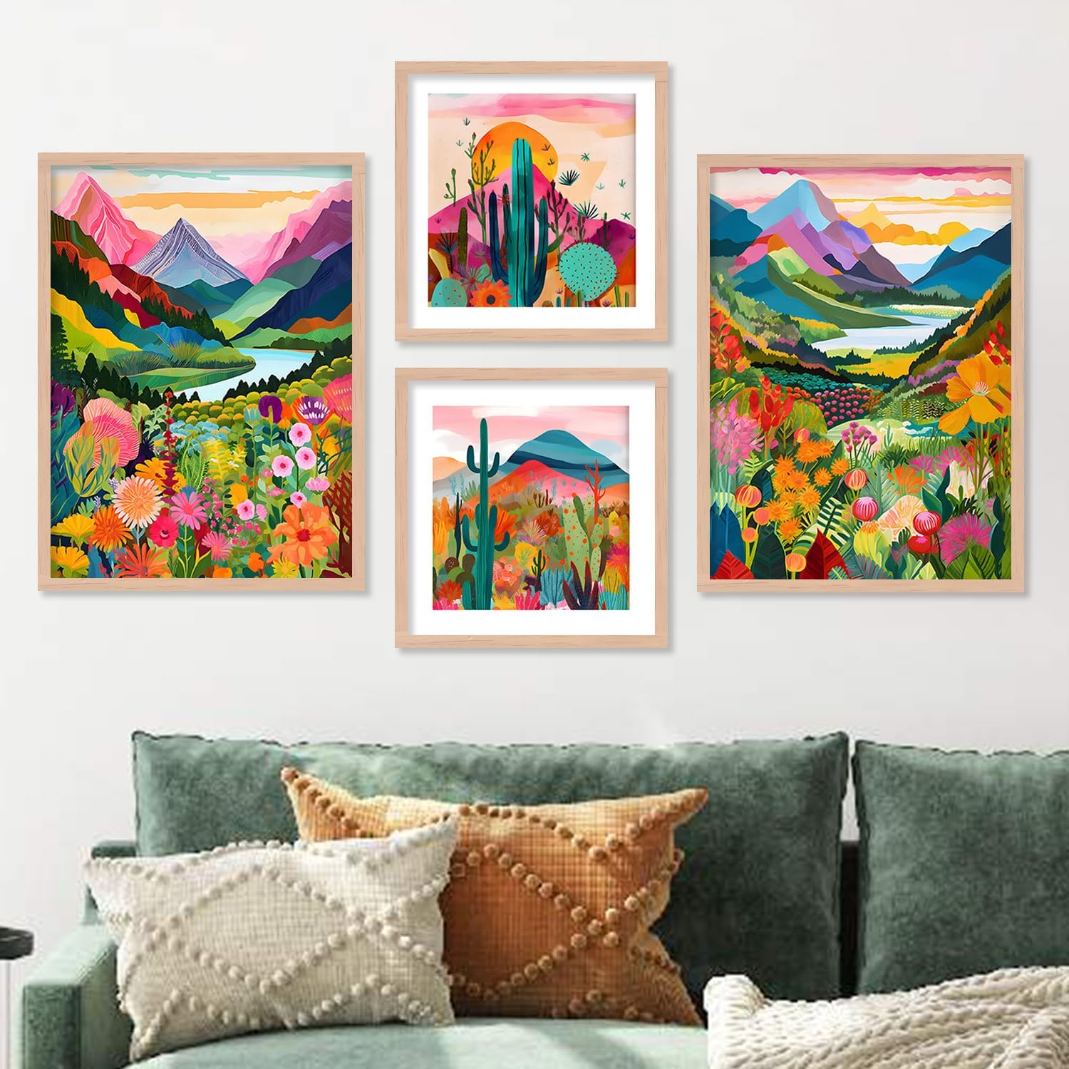 Kotart Wood Wall Paintings - Nature Leaf Art -22
