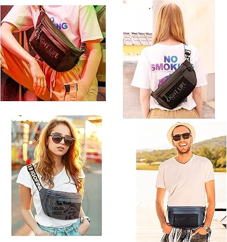 Miniatura 6 de Riñonera cruzada para mujeres y hombres, riñonera, impermeable, para viajes, correr, senderismo, ciclismo, Azul