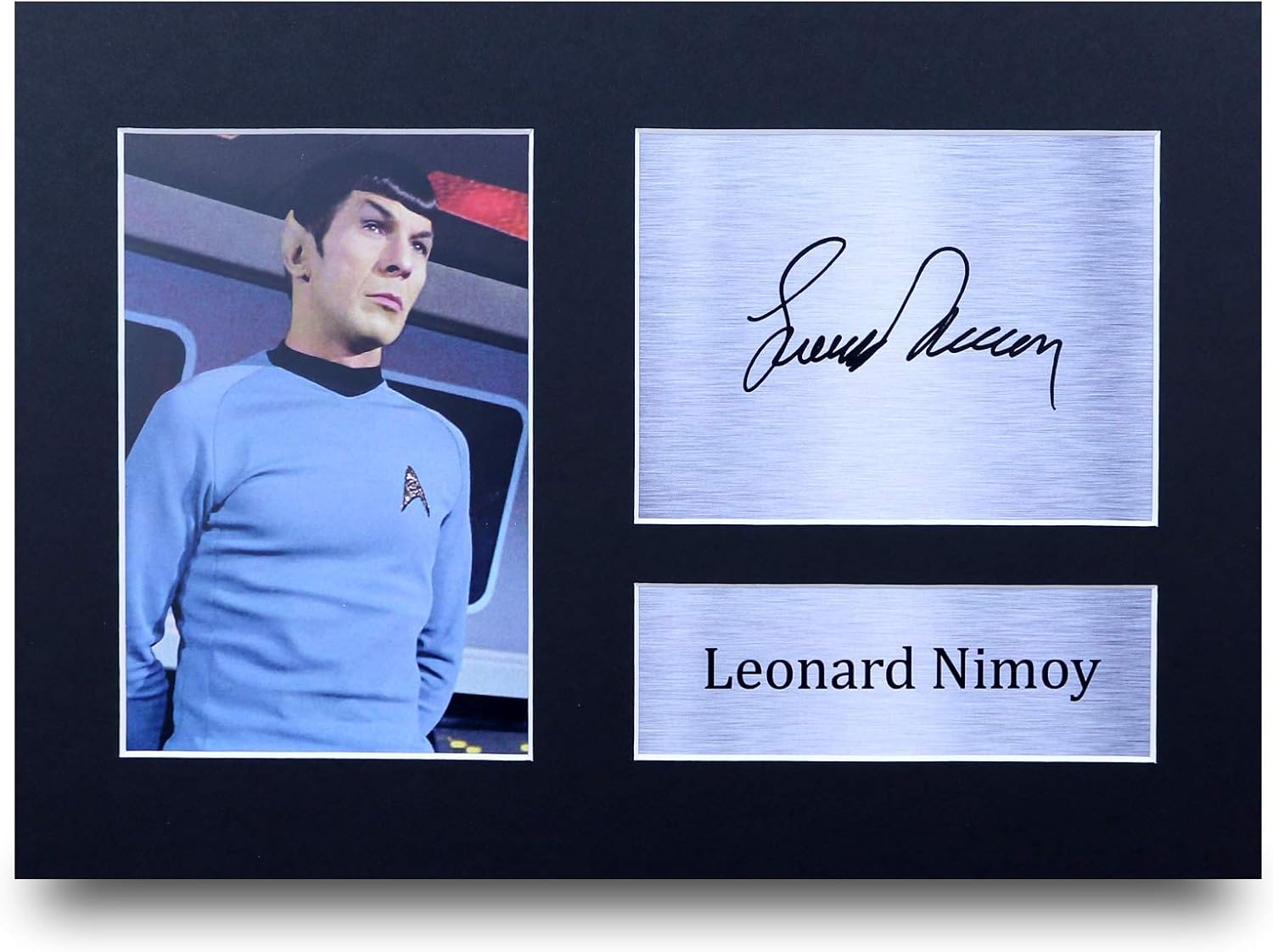 Leonard Nimoy Signiertes Foto - Star Trek Fan Geschenk A4 Druck