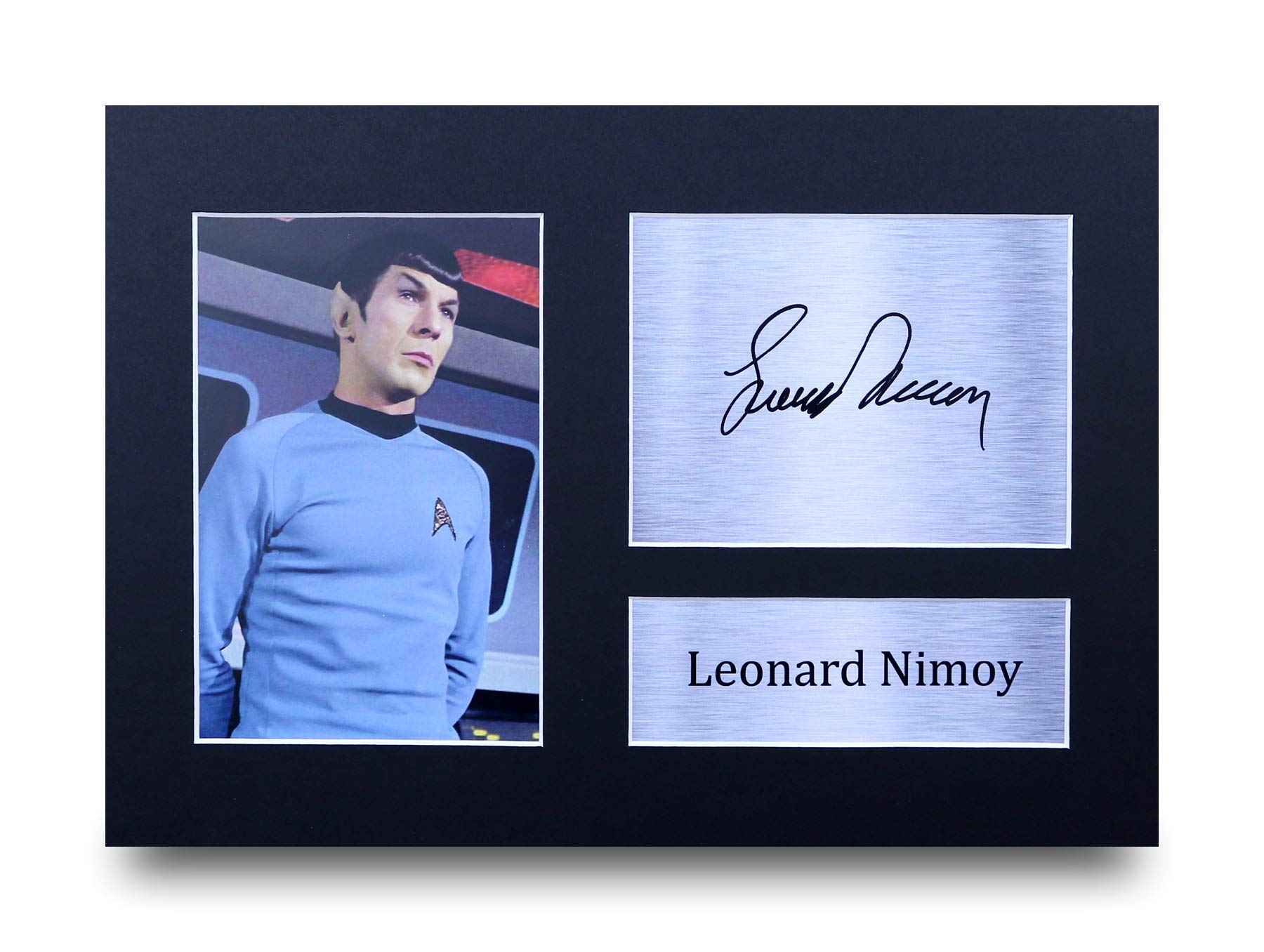 HWC Trading Leonard Nimoy Gift Signed A4 Printed Autograph Star Trek Gifts Photo Display