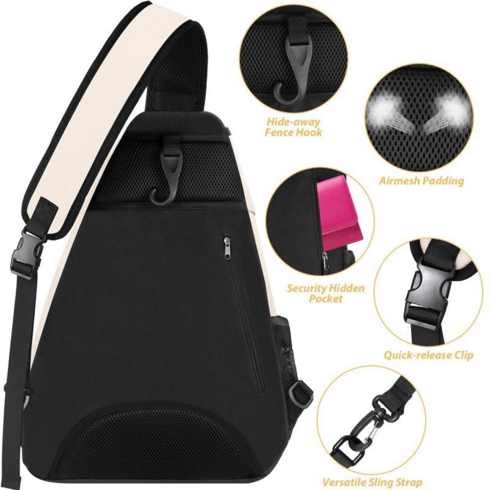 Tennistasche für 2 Schläger, Tasche für Tennisschläger, Tennis-Paddel-Rucksack,Badmintonschläger, Tasche, Schläger-Tragetasche, Handtasche für Tennis/Pickleball/Badminton/Squash-Sportarten