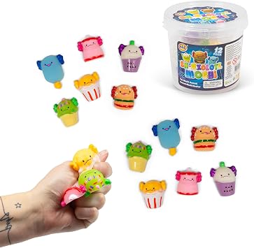 Sn-Axolotl Mochi - Axolotl range combining the foodie snack trend - 12 pack of super cute mochi s make the perfect squishy Snaxolotls.