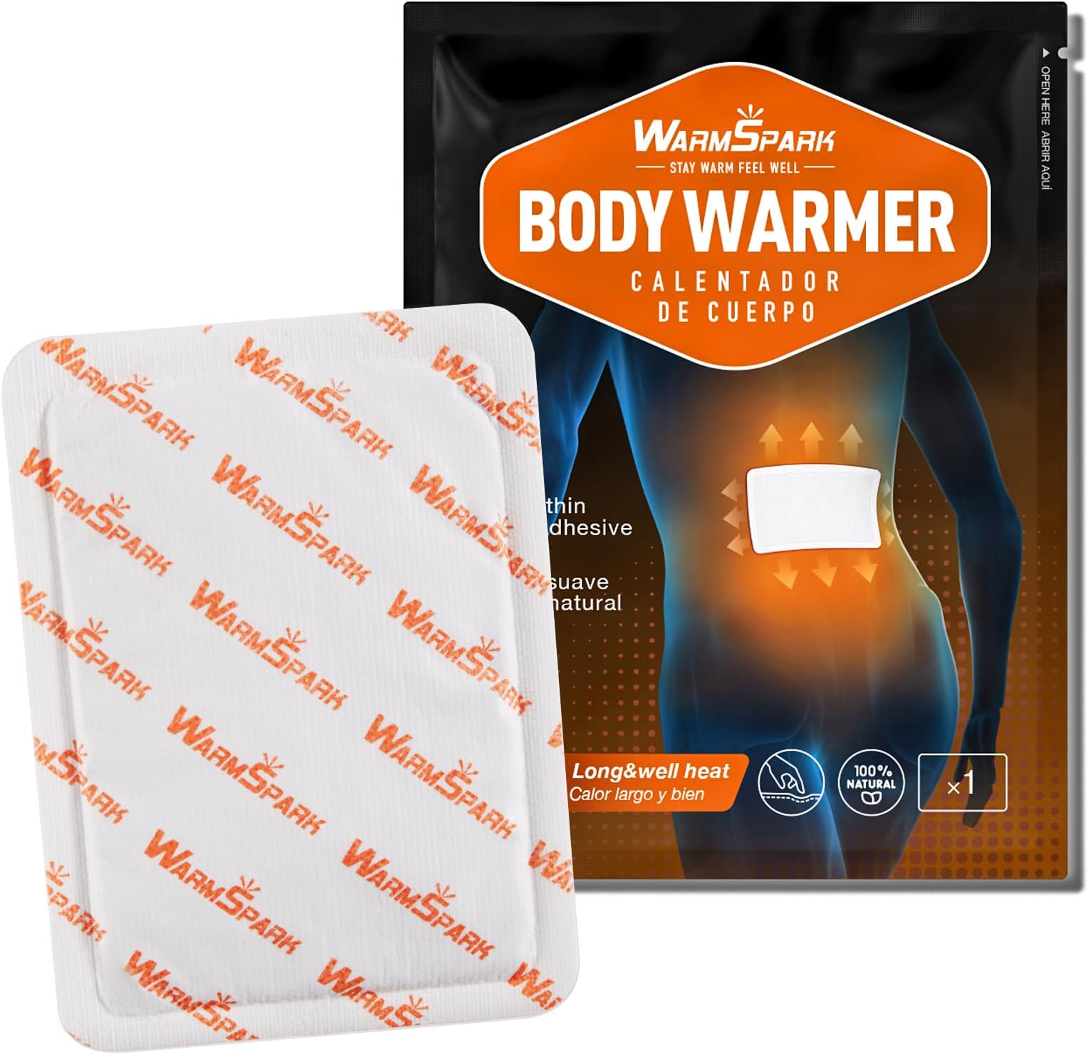 TheraCare AirActivated Heat Wrap Lower Back & Hip 2Treatments Deep