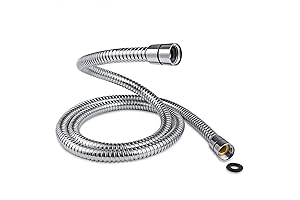 59-Inch Stainless Steel Flexible Shower Hose with G1/2 Universal Brass Connector