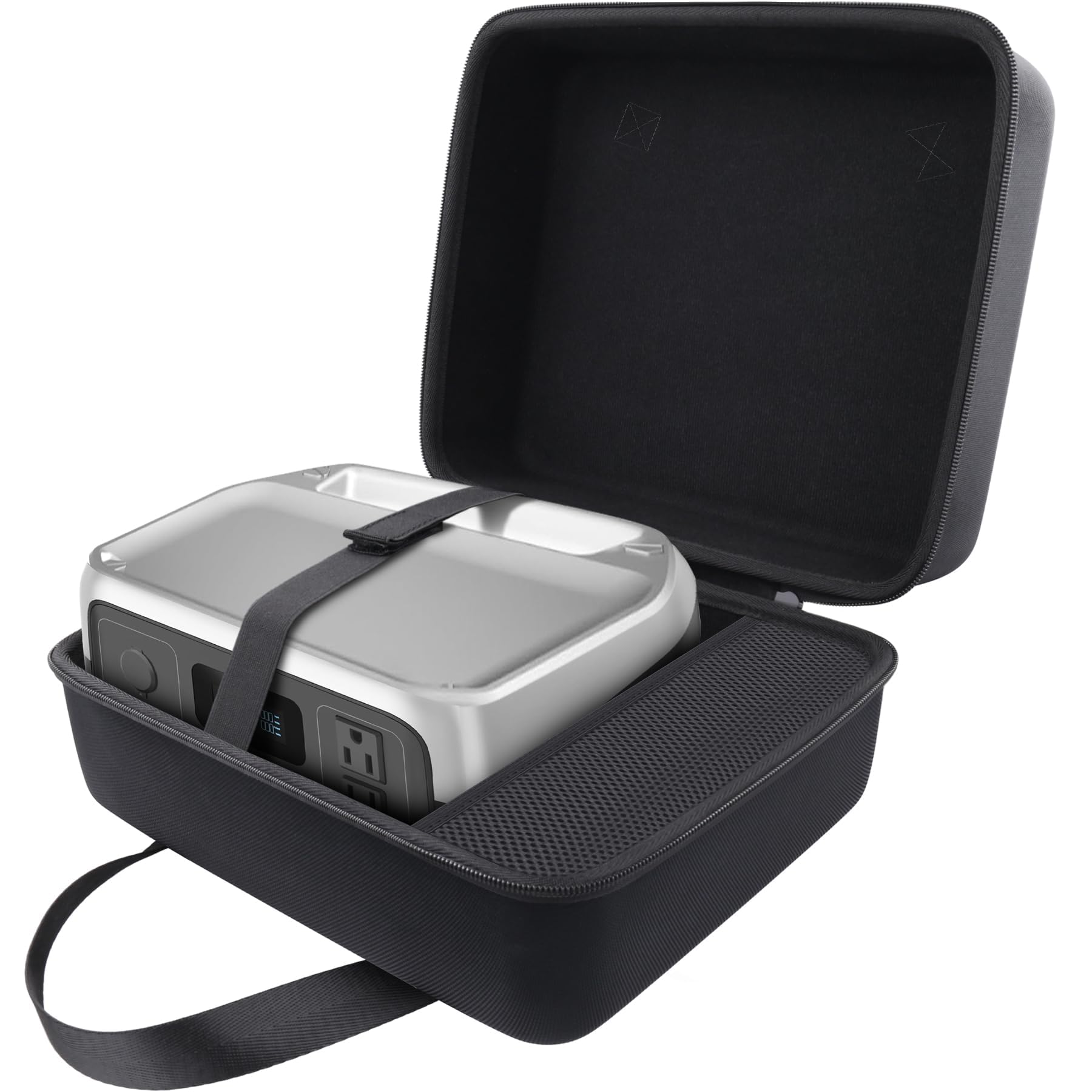co2CREA Duro Viajar Caja Estuche Funda para EF ECOFLOW Estación energía portátil RIVER 2 256Wh LiFeP04 Generador solar(Funda Solo,Case Only)
