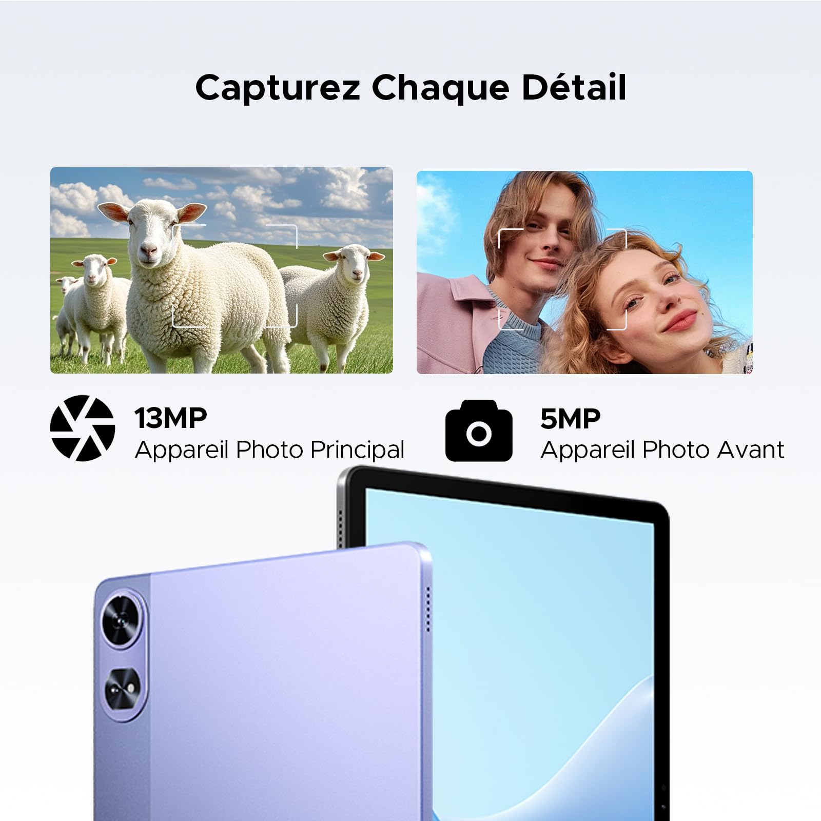 P11 Pro Tablette Tactile, Tablette 11 Pouces, 48Go RAM+128Go ROM, Tablette Android 16 avec Gemini AI, 2.4K 90Hz, T7250, 8800mAh, 13MP+5MP, 5G WiFi, Tablette avec Stylet, Clavier, Souris-Violet