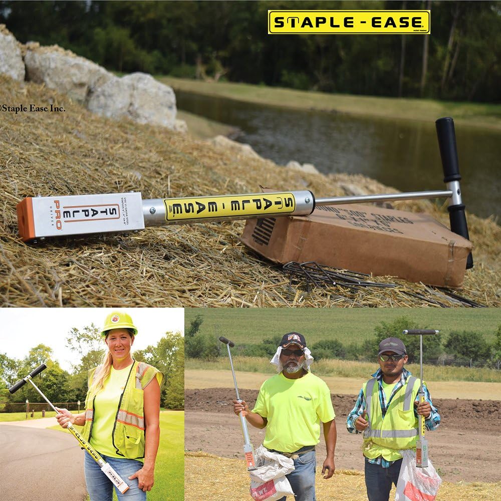 Staple Pro Driver – Professional Tool for Installing Erosion Control, Sod & Landscape Staples – Works with Standard 11-Gauge 4"–6" Ground Staples – Contractor Grade Staple Driver