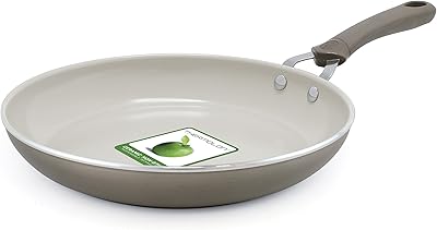 Trisha Yearwood Cottage Precious Metals 10 Inch Non-Stick Ceramic Fry Pan, Titanium
