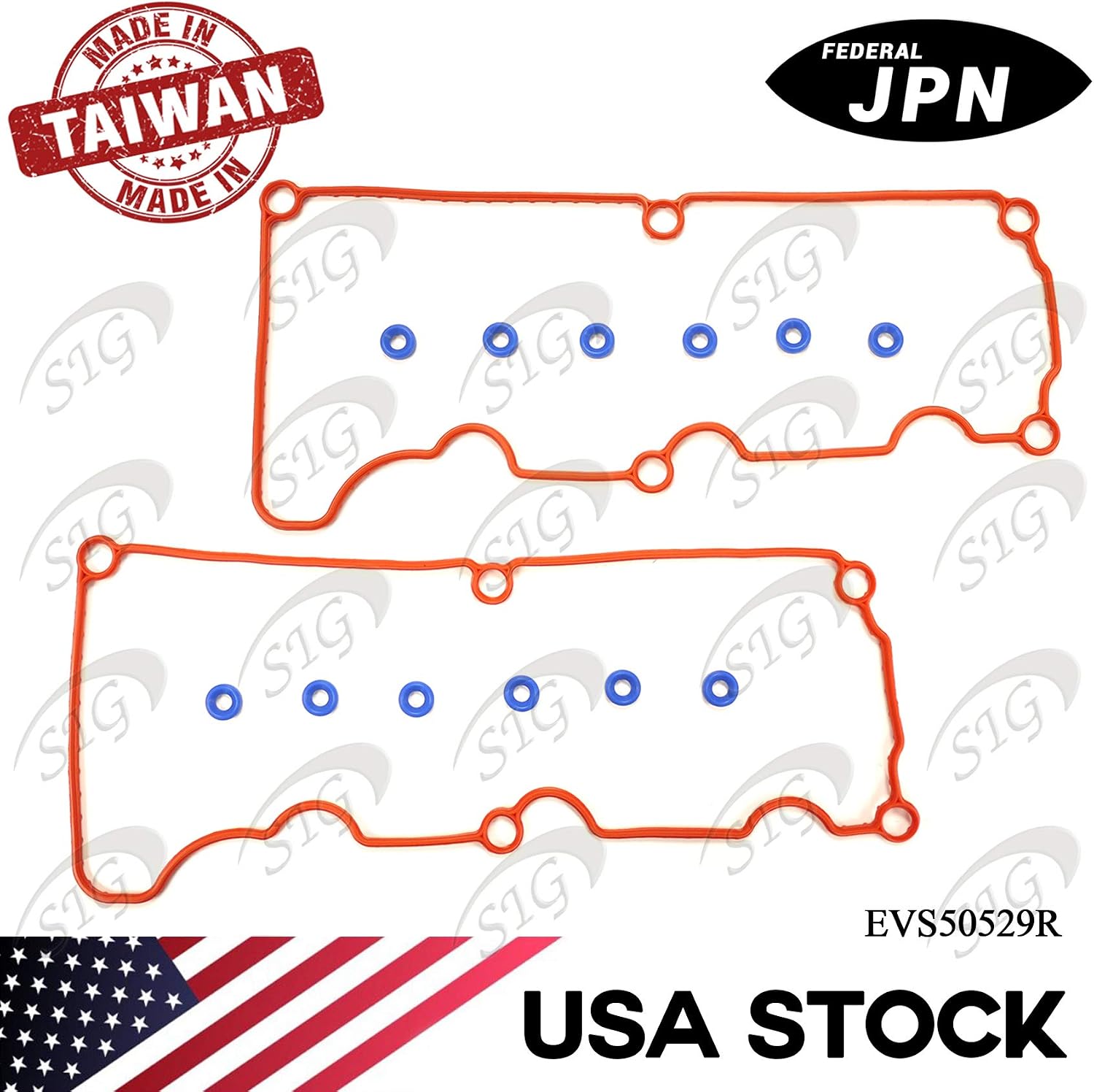 Engine Valve Cover Gasket Compatible with Ford & Land Rover & Mazda & Mercury Model Explorer & Explorer Sport & Ranger & LR3 & B4000 & Mountaineer with Engine Base 4.0L V6 (Rep# VS50529R) - EVS50529R