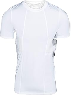 Graystone CCW Holster T-Shirt for Men- Crew Neck Compression Conceal Carry Tactical Clothing
