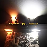 Vista 5 de PHINLION Bombillas LED DE3175, súper brillantes de 500 lúmenes, 31 mm Festoon DE3021 DE3022 3175 para luces interiores de techo, mapa, maletero