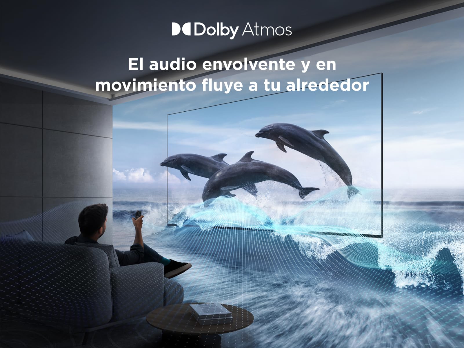 TCL 55PF650A Televisor 55 Pulgadas 4K UHD, Smart TV con Fire TV, Dolby Vision y Atmos, AirPlay 2, HDR10, DTS, Game Master, Control por Voz Alexa