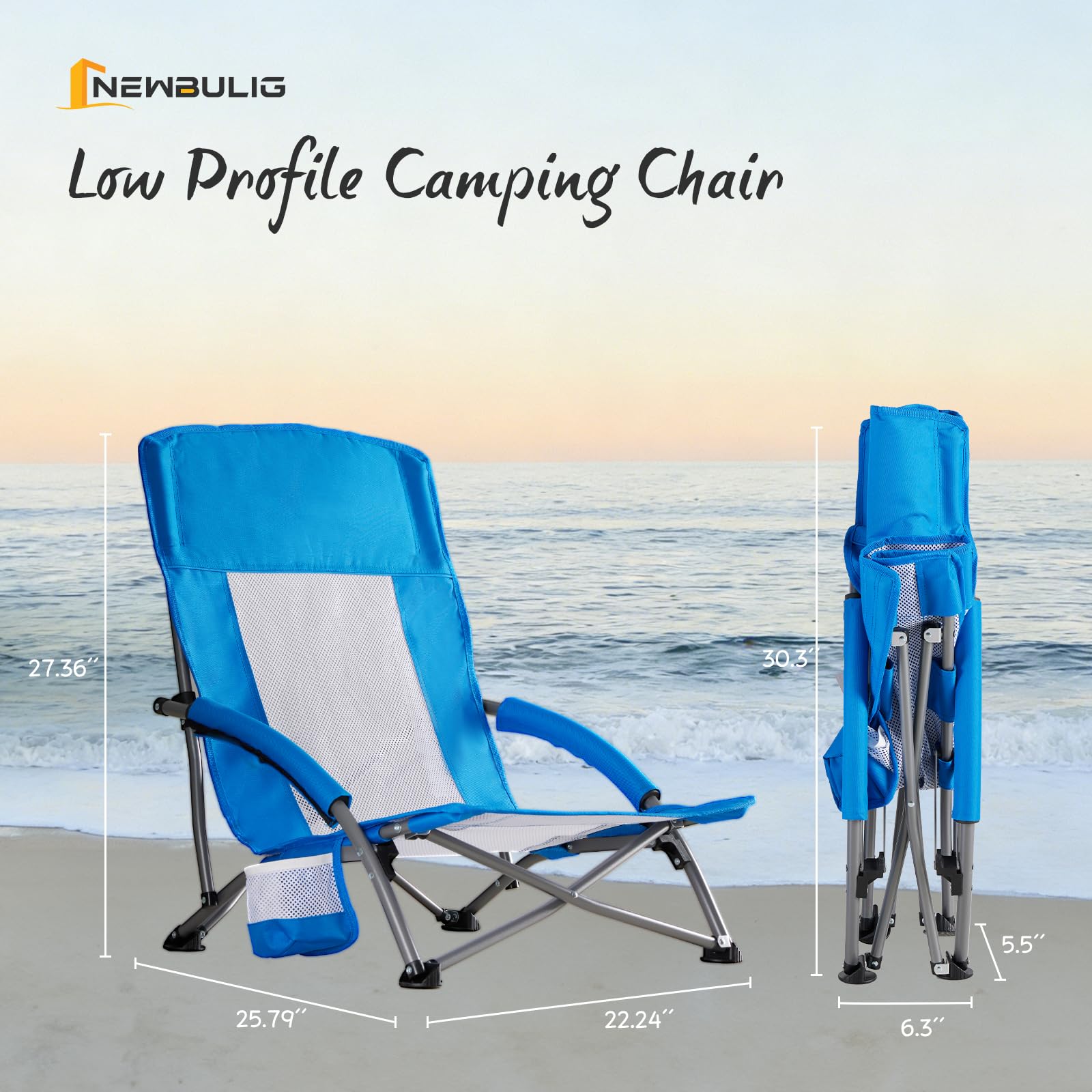 Amazon.co.jp: NEWBULIG(ニューブリグ) アウトドア ロービーチチェア