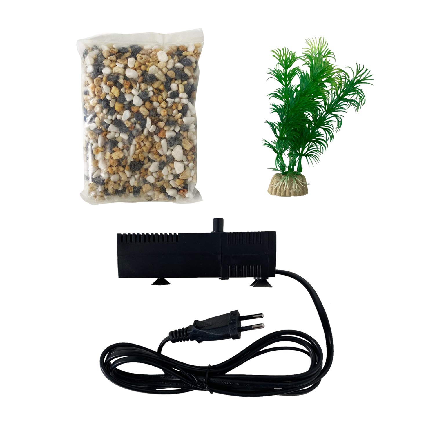 AQPET One Mini Acquario in Vetro Colore Nero 20 Litri Completo di Accessori 36x22x26h Inclusa Luce a LED