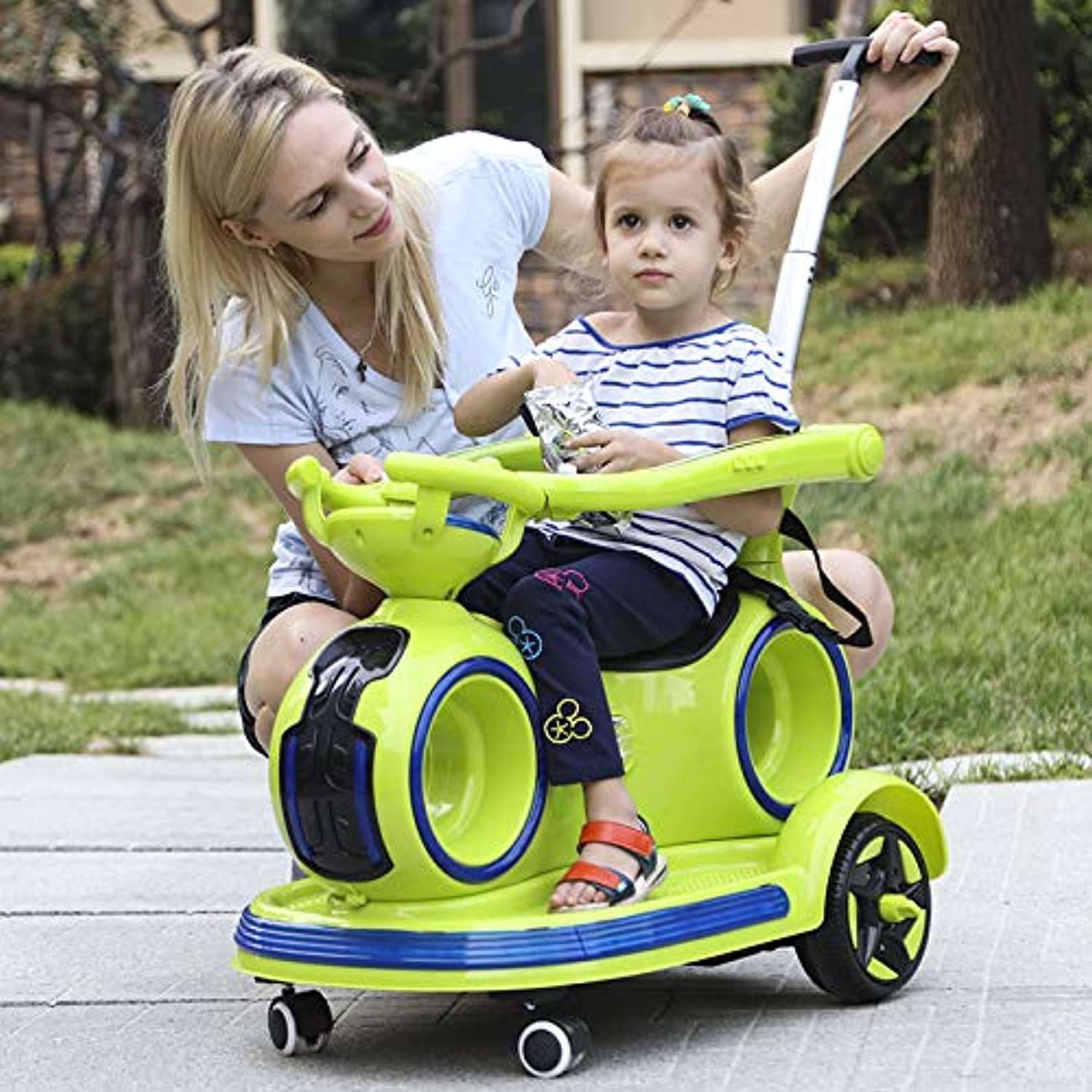 MegastarMstc Ride On 6 V Funky Swinging Groovy Car For The Lil Riders, Green