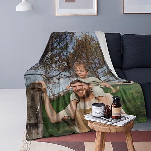 Miniatura 9 de Manta personalizada de franela, añade tu manta personalizada con foto, texto y imagen, para cumpleaños de adultos, Navidad, Halloween, Día del