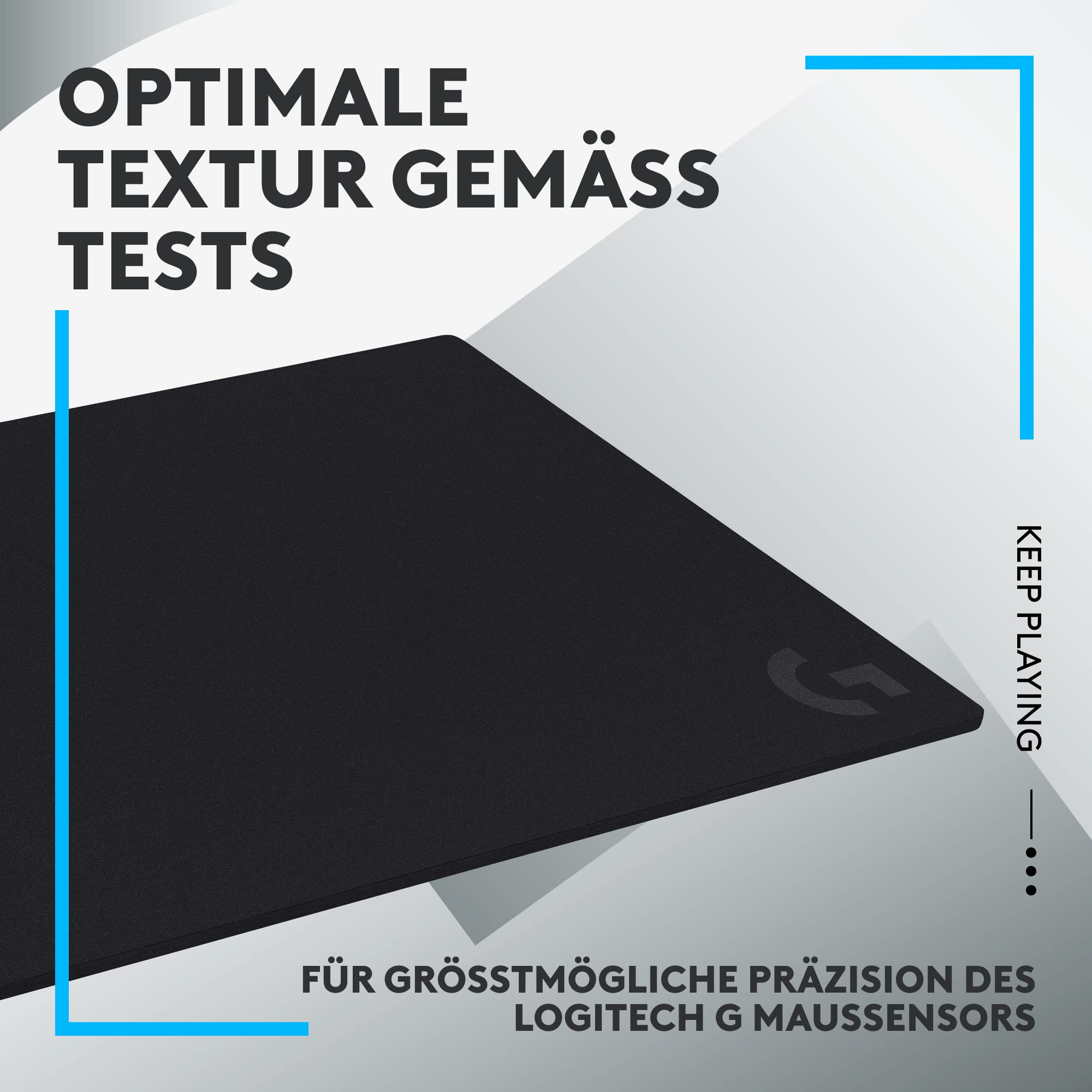 Logitech G G740 Großes 5 mm Dickes Gaming-Mauspad, optimiert für Gaming-Sensoren, mäßige Oberflächenreibung, rutschfeste Mausmatte… – Ansicht 4