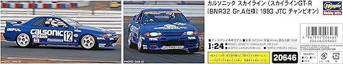 Miniatura 7 de Hasegawa 20646 124 Calsonic Skyline GT-R, 1993 JTC Champion Model Kit, Multi-Colour
