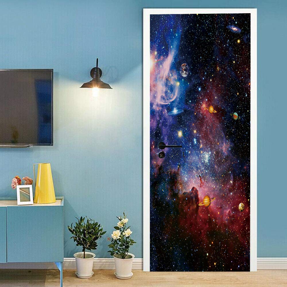 Autocollants escaliers et portes effet trompe l'oeil pour rénover sans peindre ni bricoler