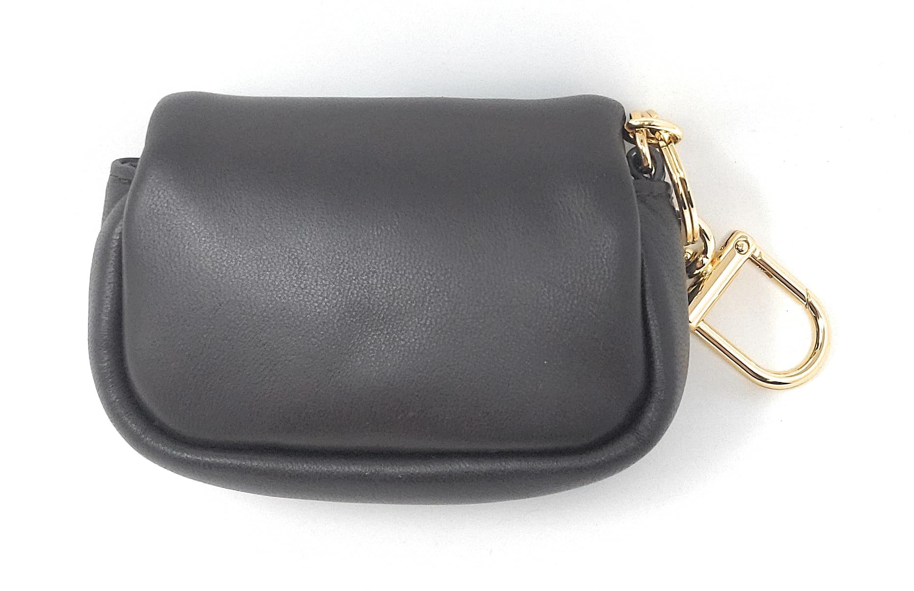 Tory Burch Women's Britten Leather Puffy Card Case (Dark Mahogany)