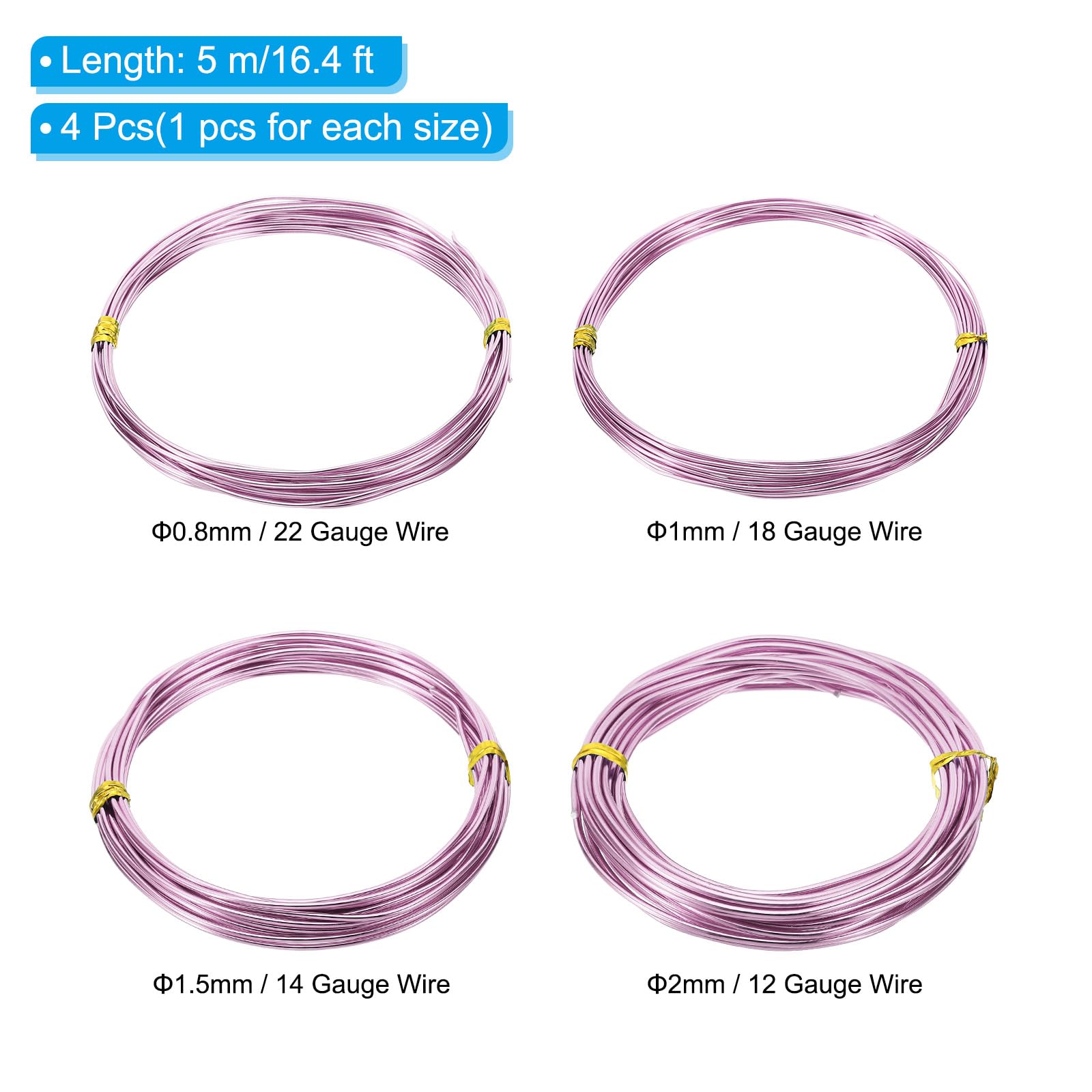 PATIKIL 16.4ft Aluminum Wire - Image 2