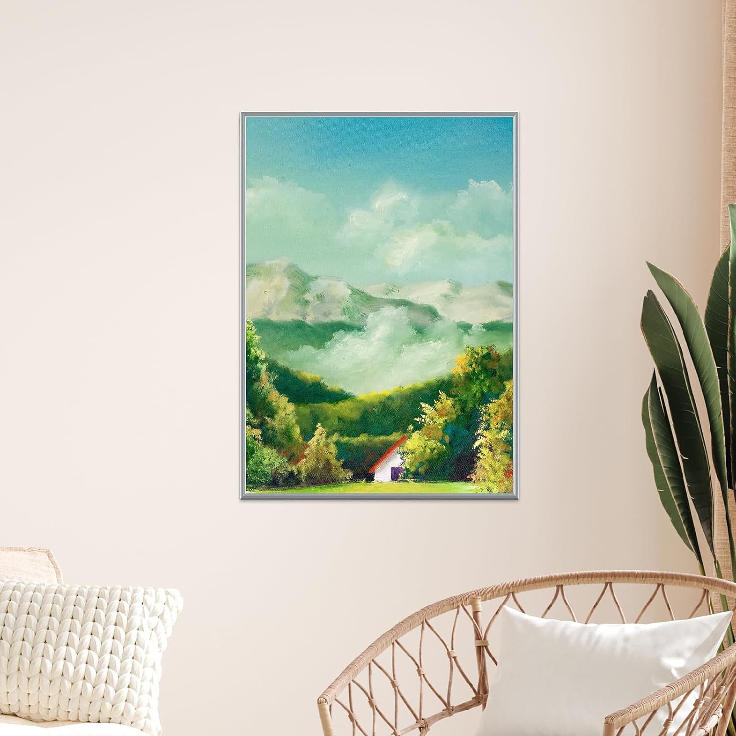 12x18 Inch Picture Frame, Minimalist Aluminum Frame with HD Acrylic, Thin Metal Poster Frame for Wall Mount, Vertical & Horizontal Display – Silver