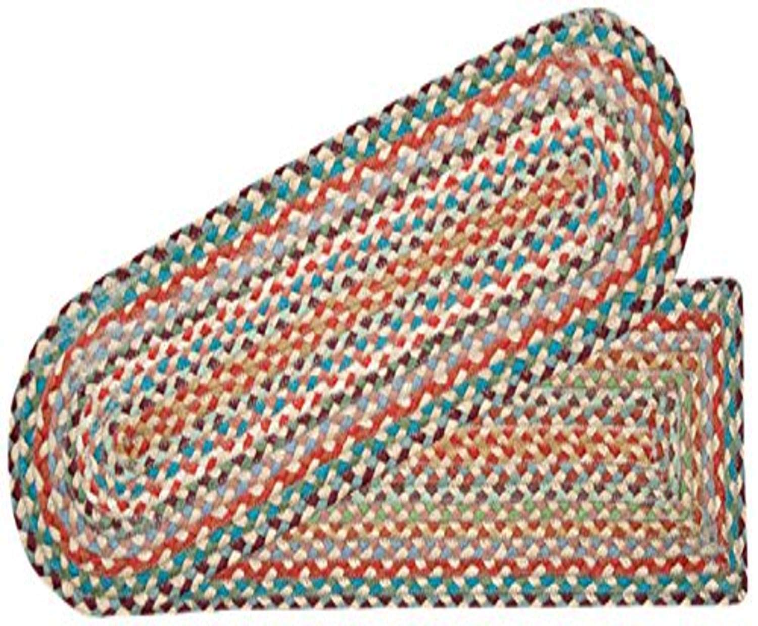 nuLOOM 200MGNM05A406 Aleen Braided Cotton/Jute Area Rug, 4' x 6