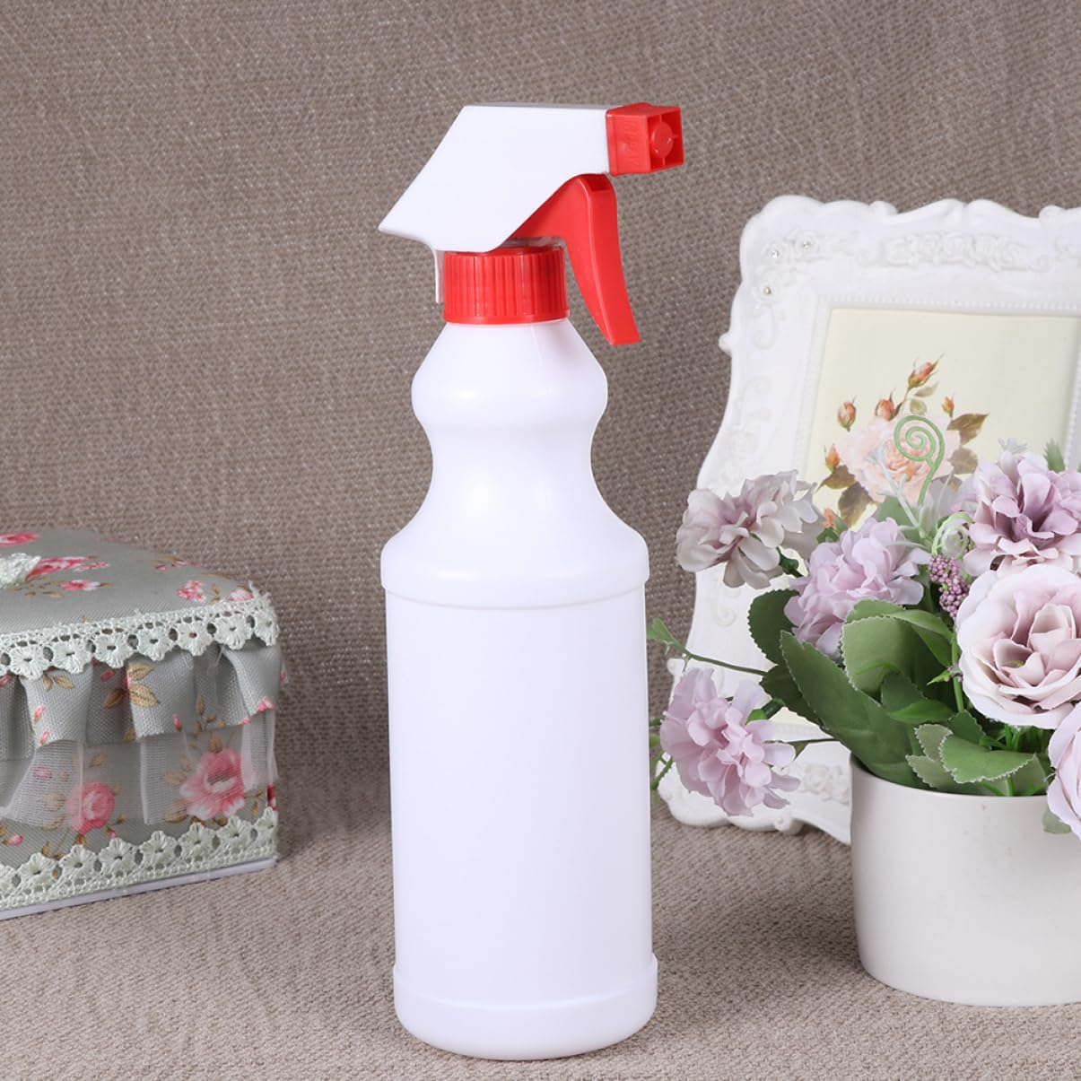 FRCOLOR Botella de Spray 500ml Plástico Roja Pulverizadora