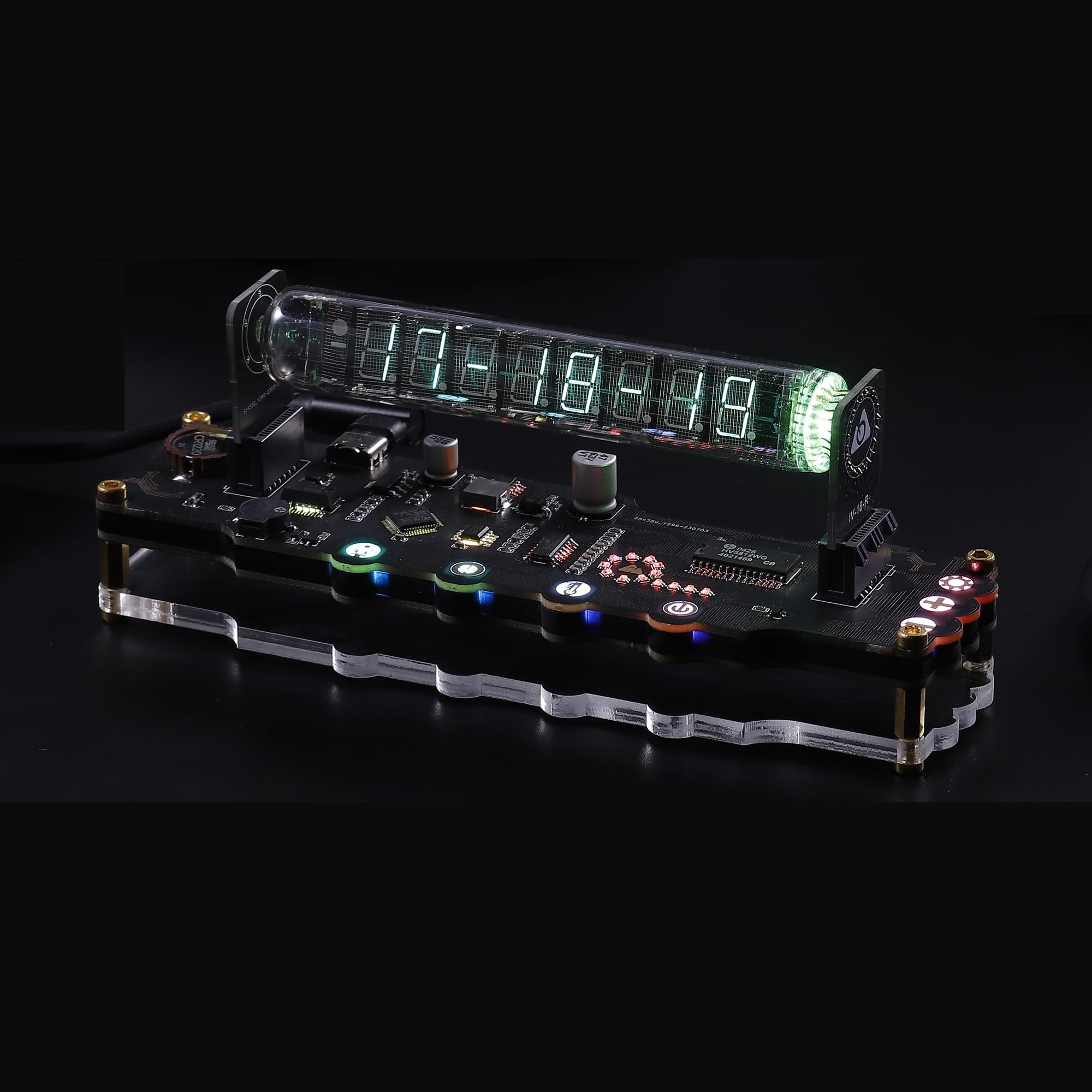 Buy NovelLife IV18 VFD Nixie Tube Clock Simulation Digital Date Time ...