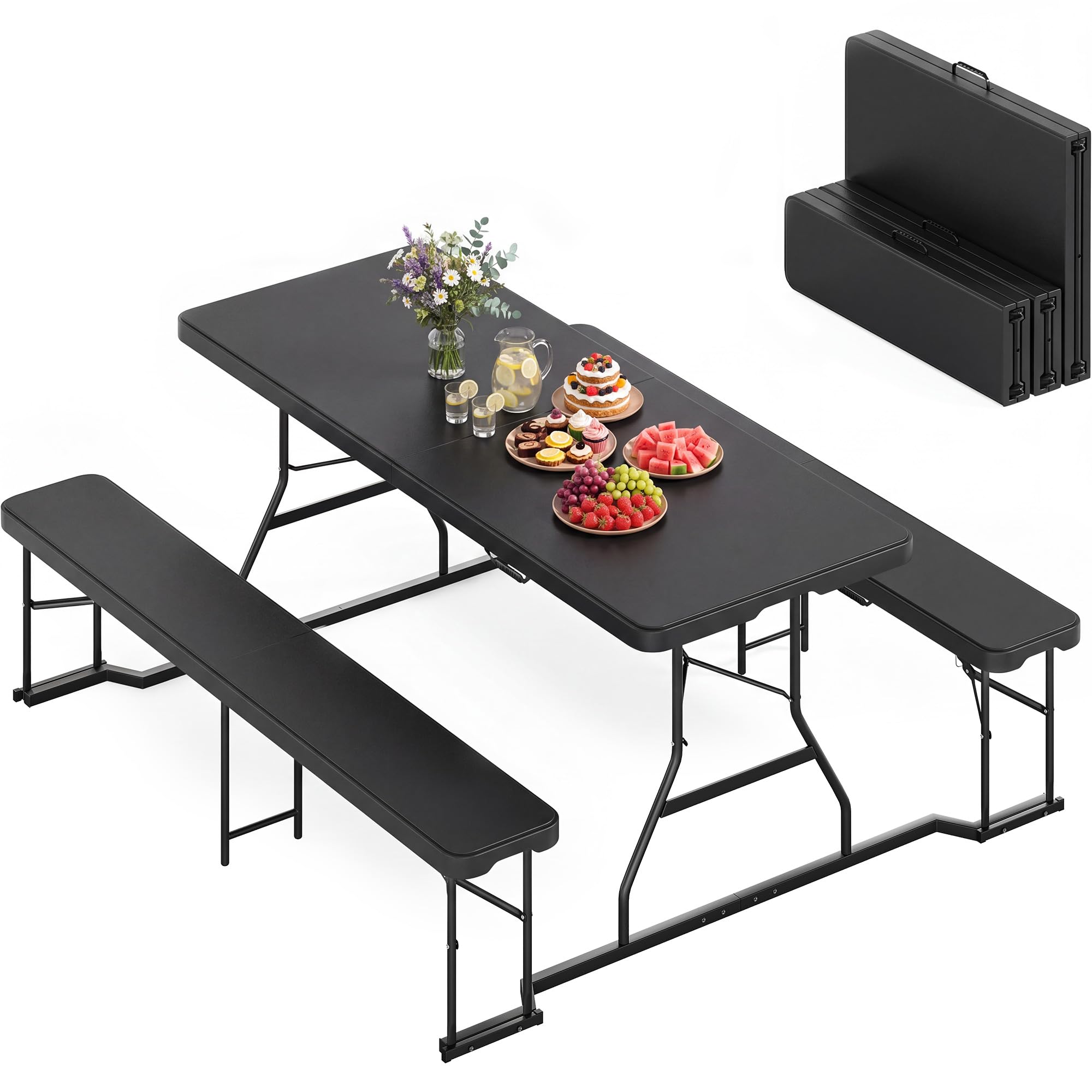 YITAHOME 6ft Folding Picnic Table